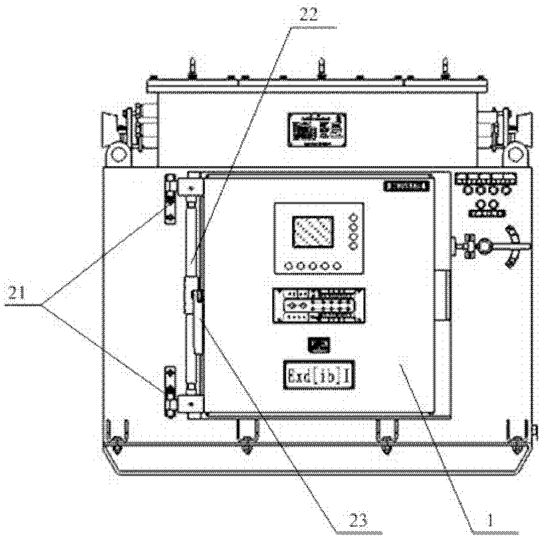 Frequency converter flameproof housing having door lock