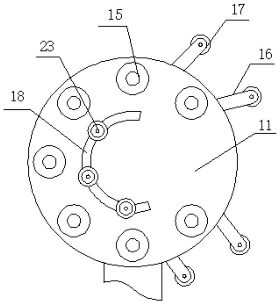 An intermittent elastic round rope braiding machine