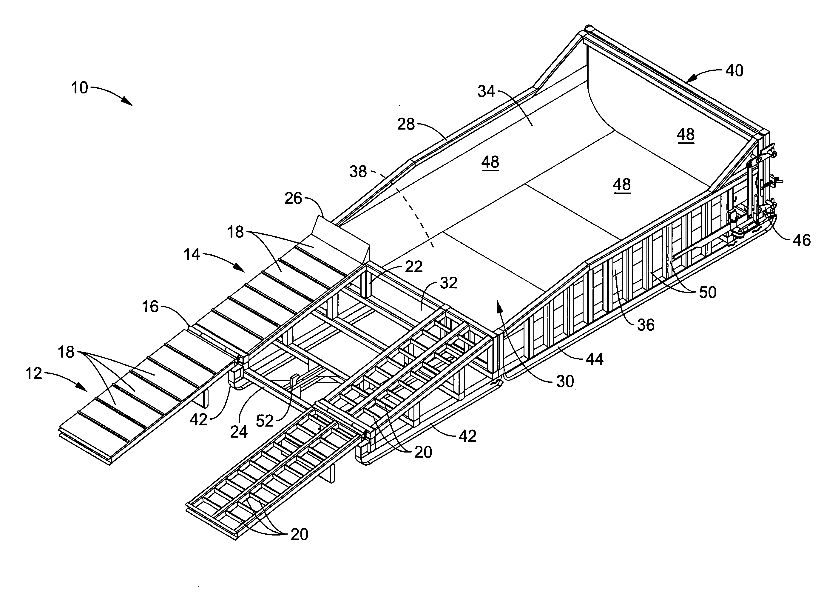 Concrete washout container