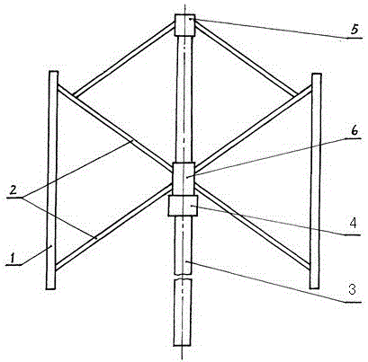 A vertical axis wind power generator