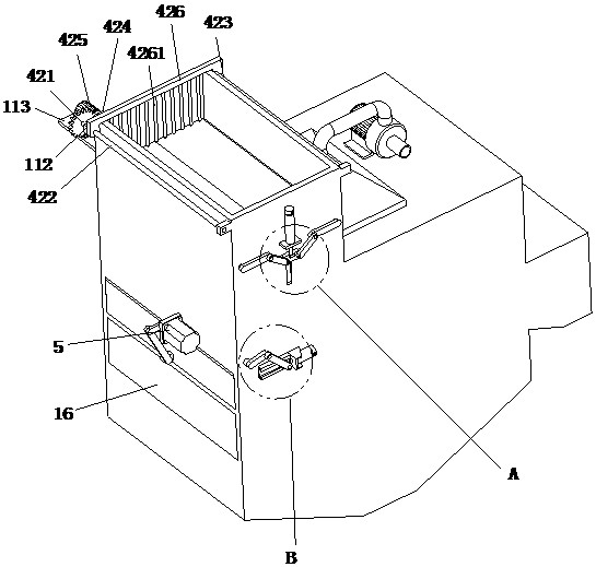 A raw material screening device for biomedicine manufacturing