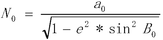 Compensation elevation plane or mean elevation plane-based 3-degree zoning coordinate conversion system