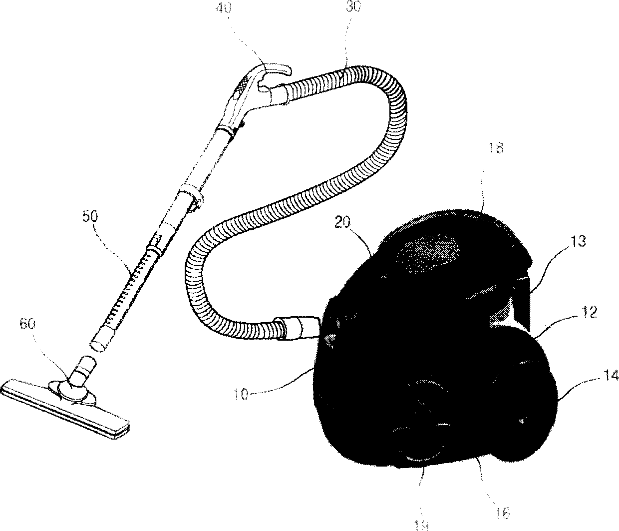 Collected dust volume display device of dust collector