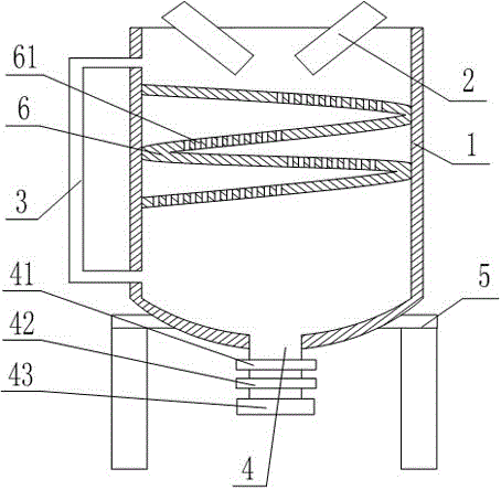 Chemical feeding device based on improving mixing uniformity of chemical