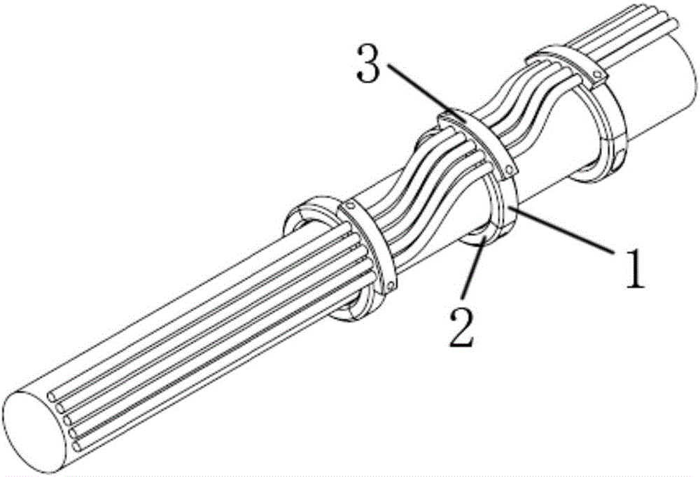 Cable restraining device suitable for robot executer