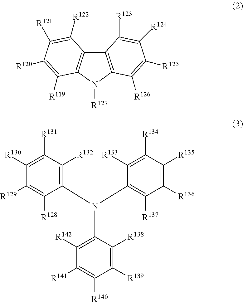 Light emitting device material and light emitting device