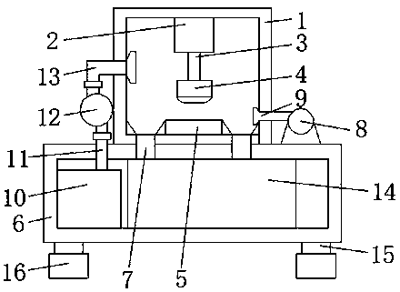 Grinding machine with dust removal function