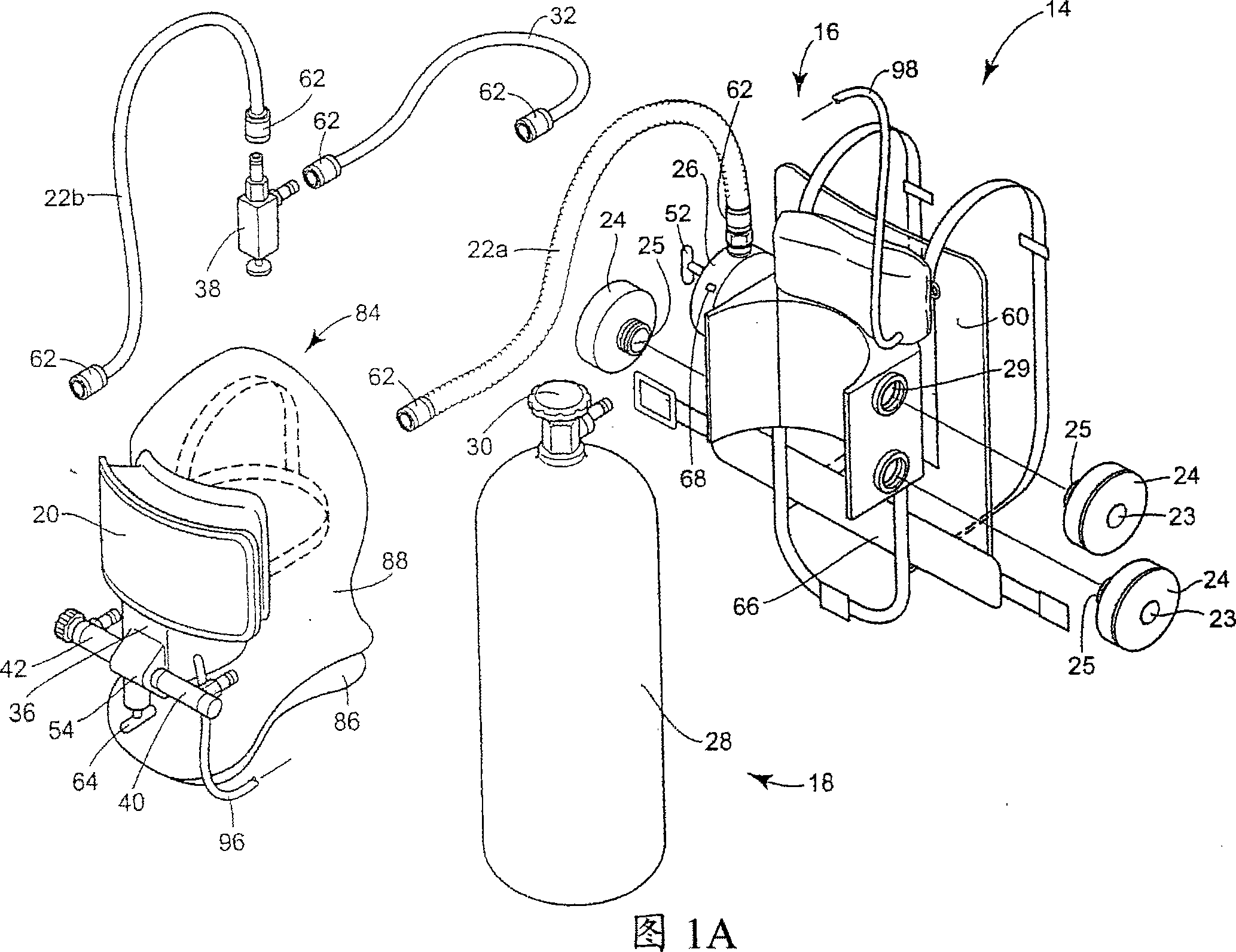 Apparatus and method for providing breathable air and bodily protection in a contaminated environment