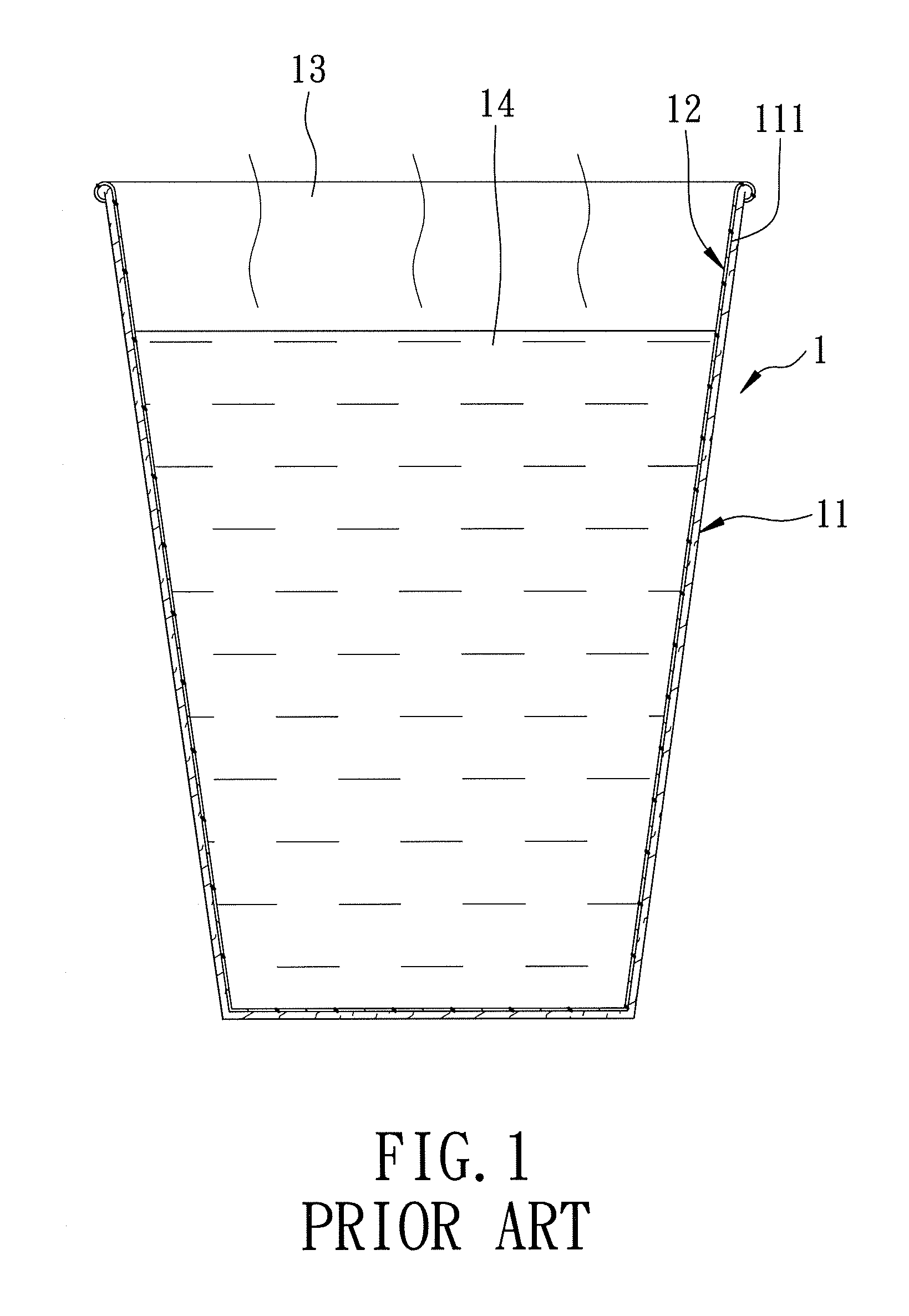 Food container having an inner protecting layer