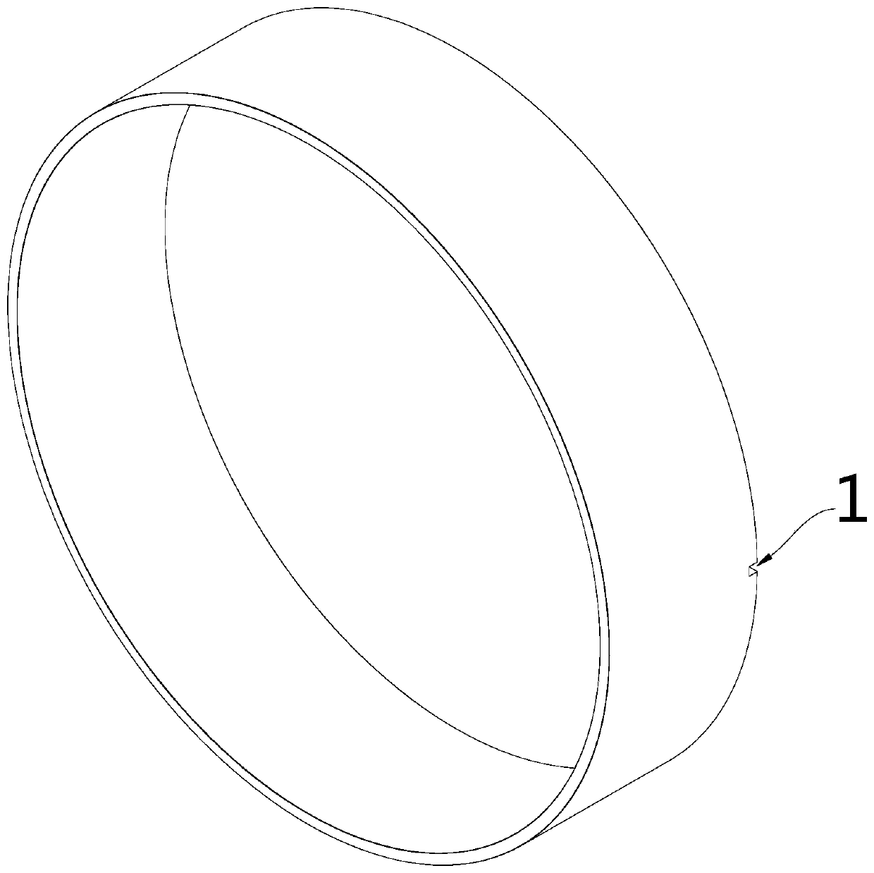 Polishing process for large quartz ring provided with notch