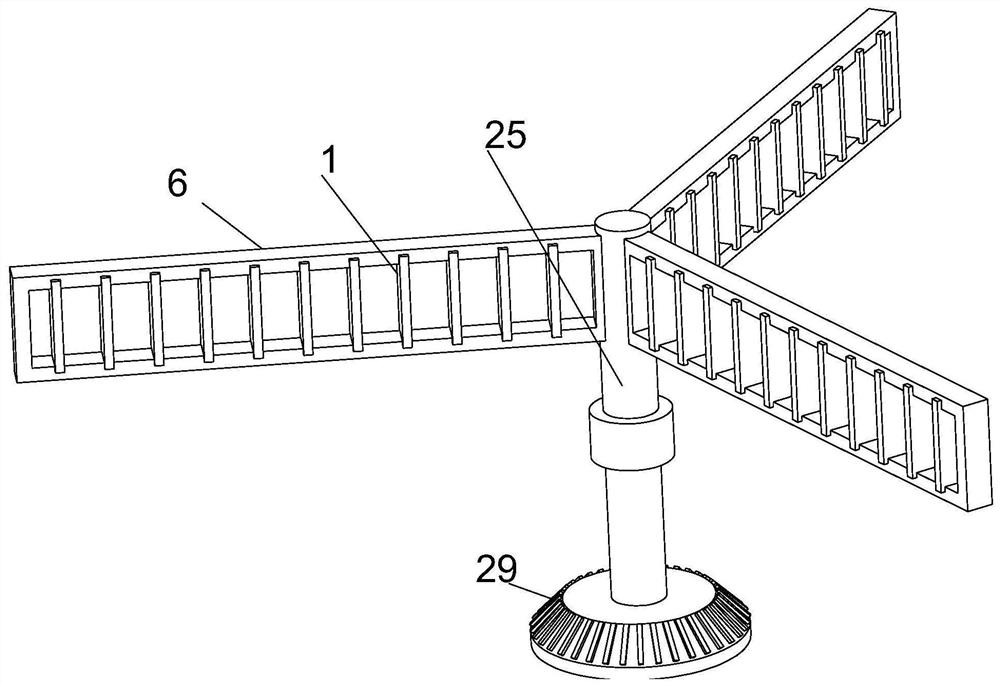 Multi-cavity flow guide type foam-free building coating stirring device