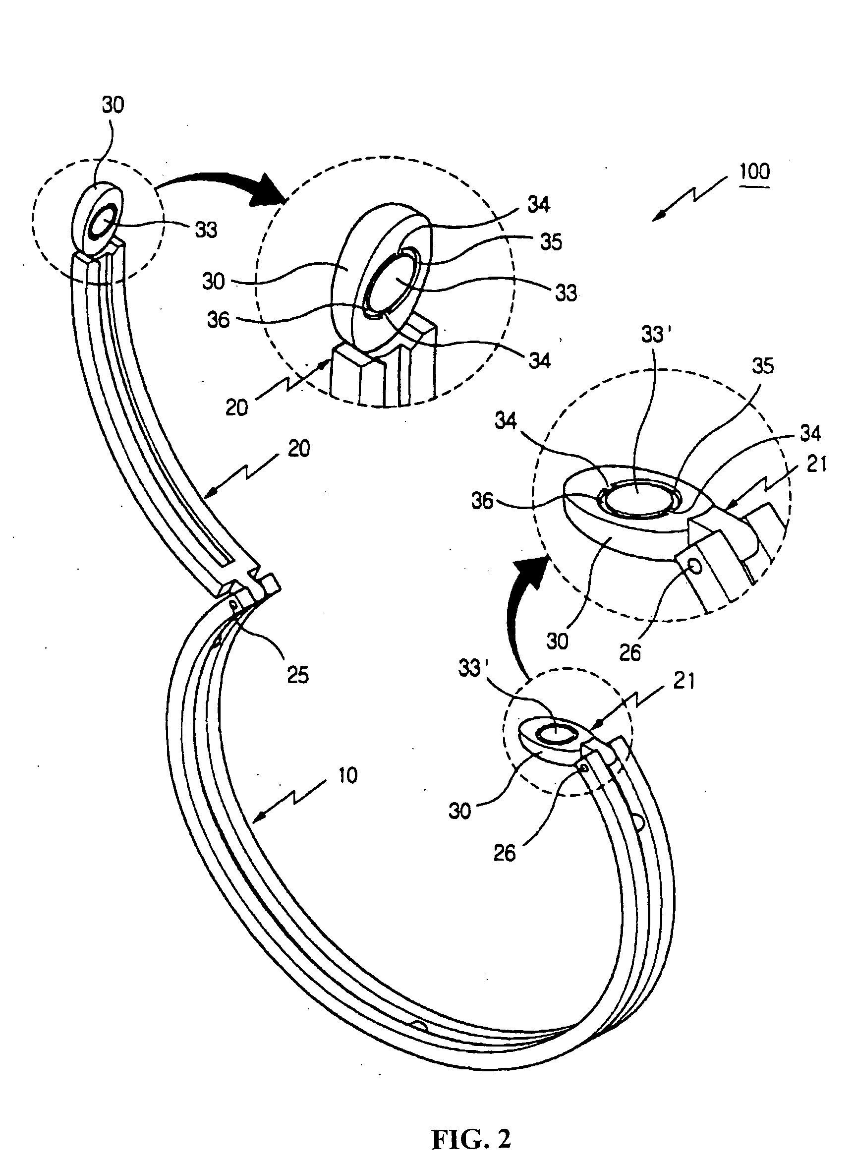 Bracelet that radiates anion and far infrared rays