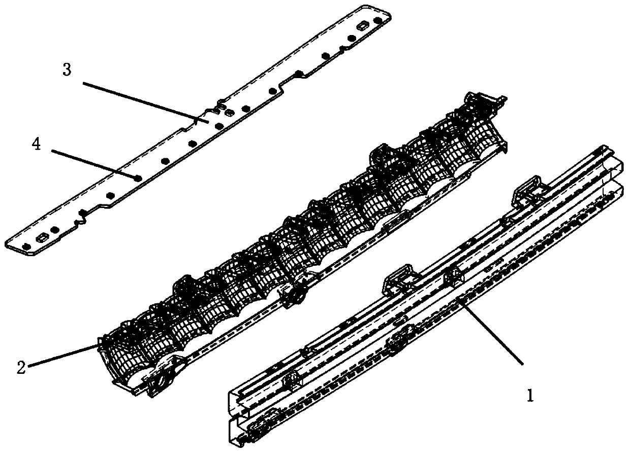 High-efficiency and high-uniformity automobile position lamp arrangement structure