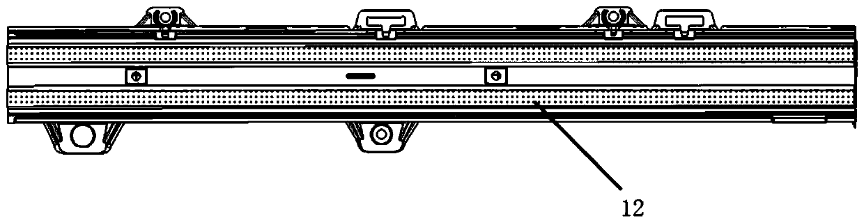 High-efficiency and high-uniformity automobile position lamp arrangement structure