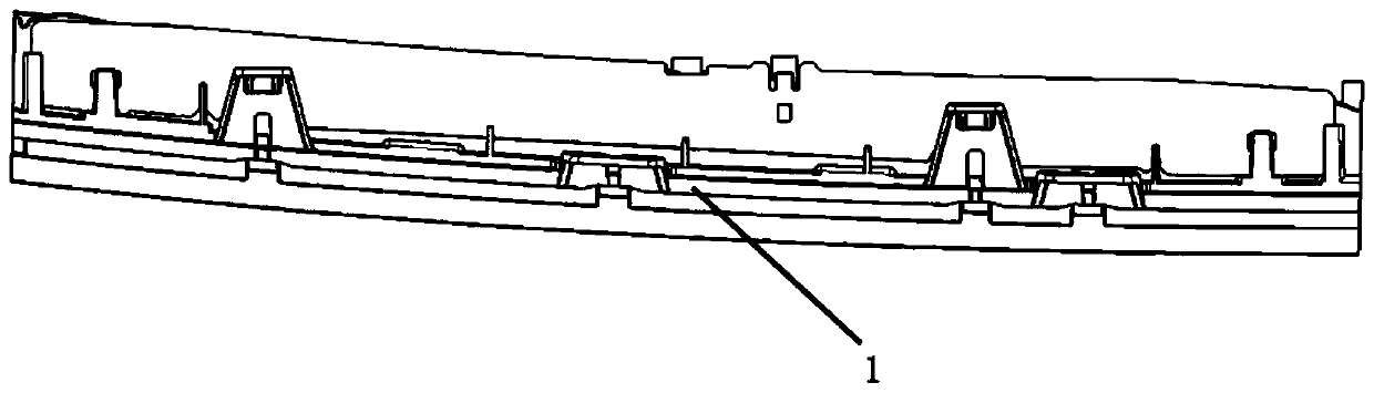 High-efficiency and high-uniformity automobile position lamp arrangement structure