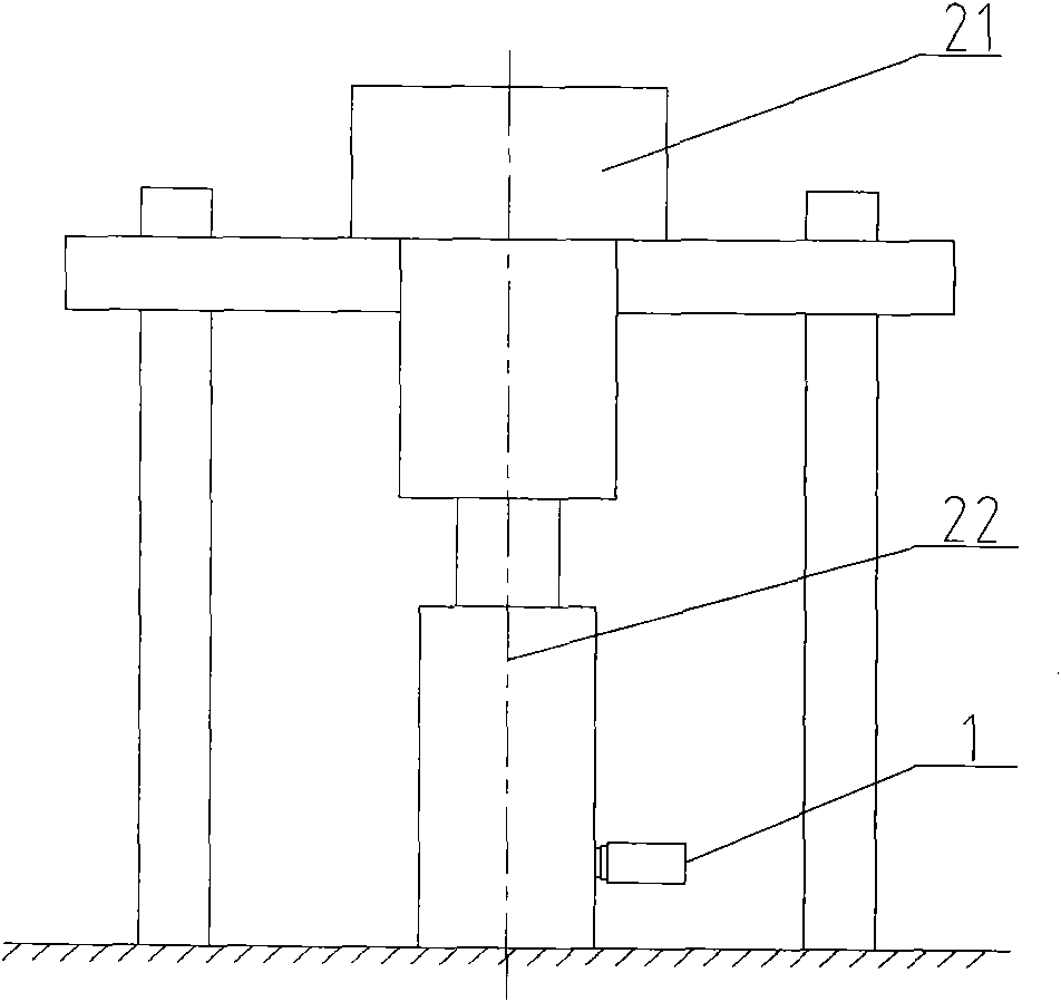 Quickly loading booster cylinder and high-flow safety valve test device using same