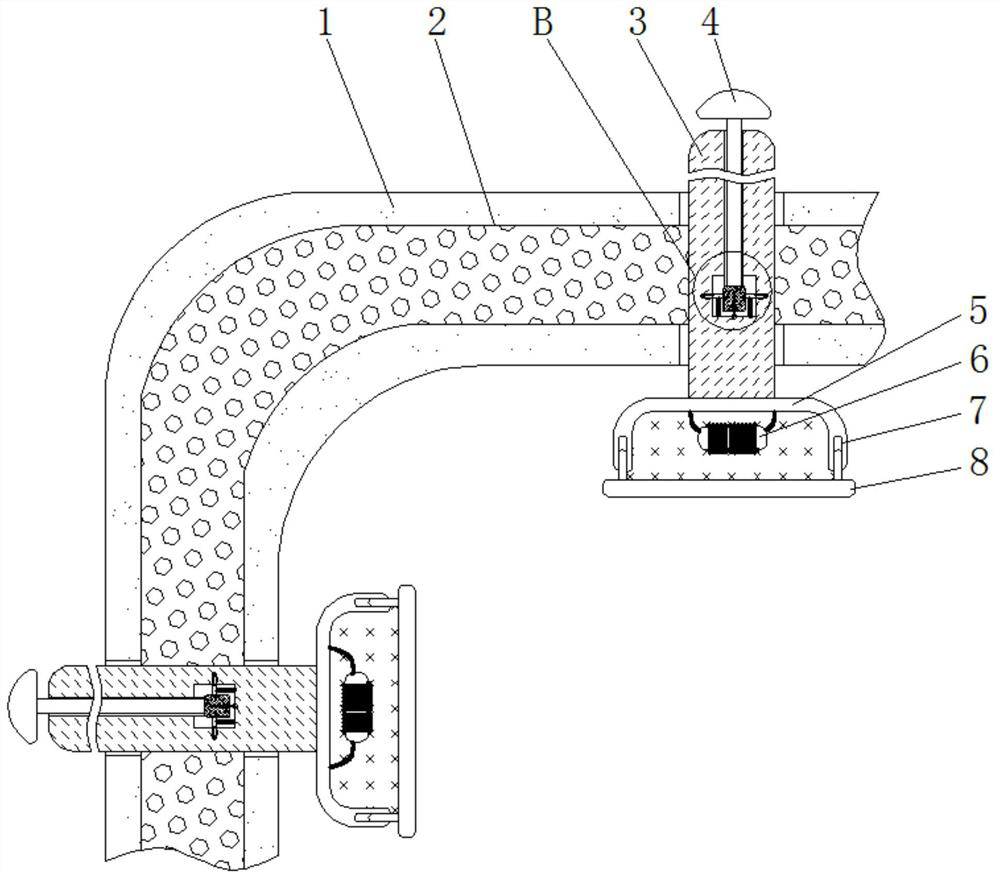 Computer hard disk fixing frame with anti-shaking function