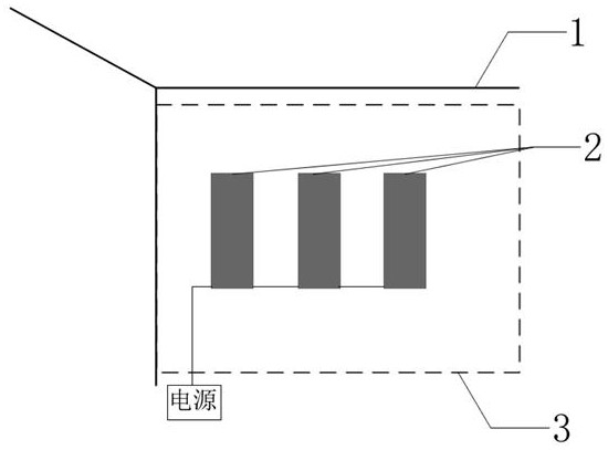 Hidden heating method based on wall