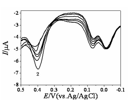 Functionalized mesoporous material modified electrode and method for measuring aminophenol isomer