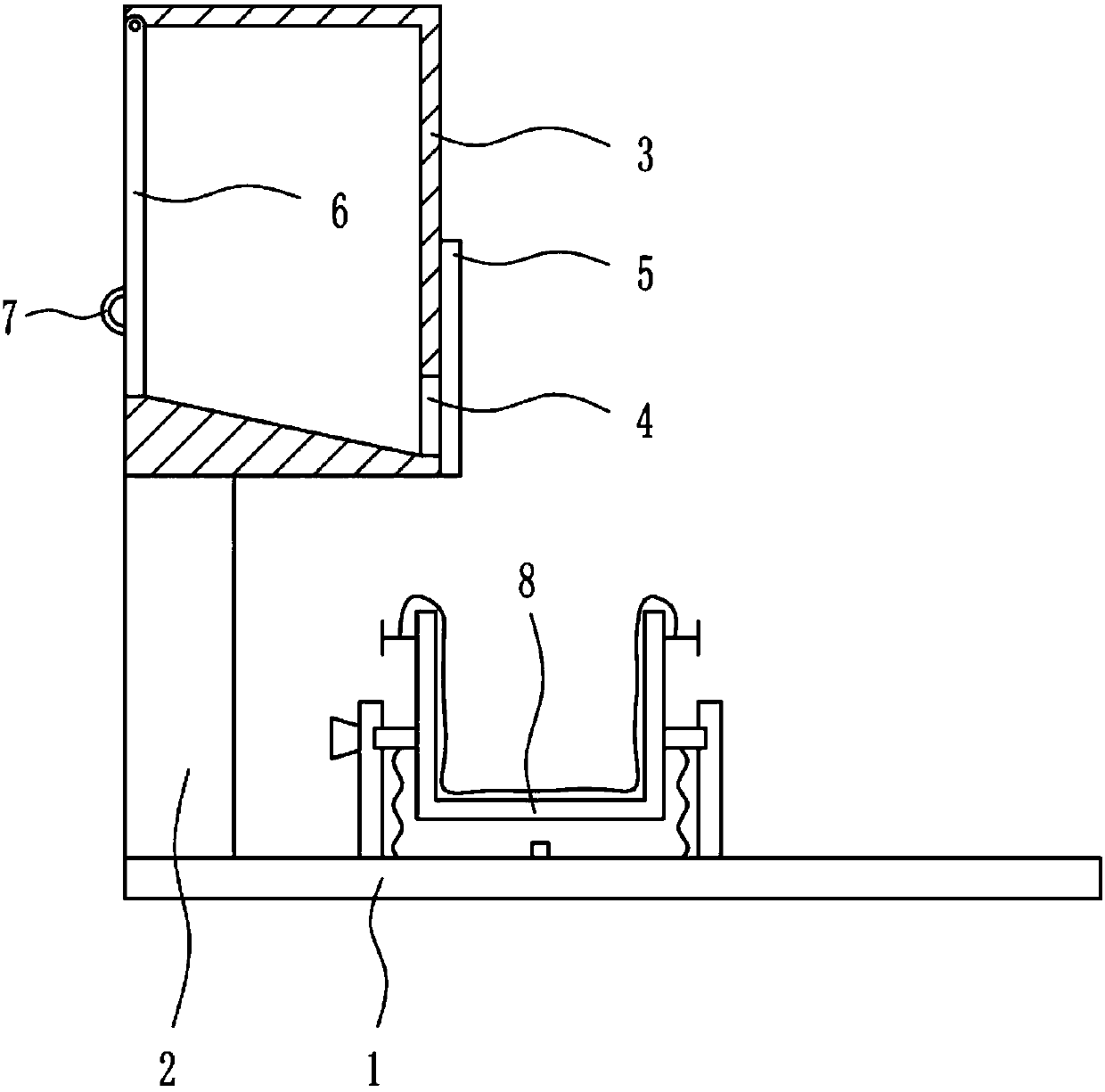 Device for packaging waste batteries