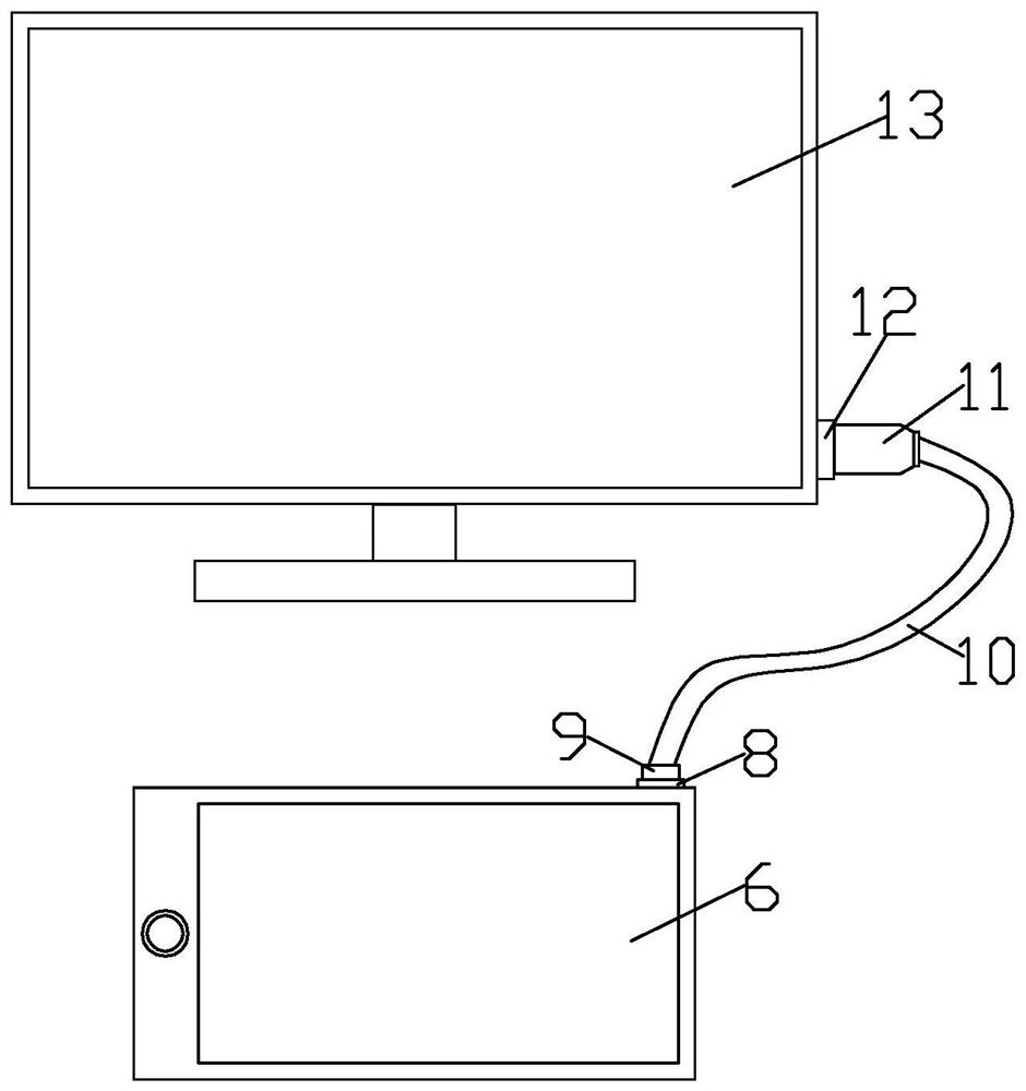 Art electronic drawing board based on double-screen projection