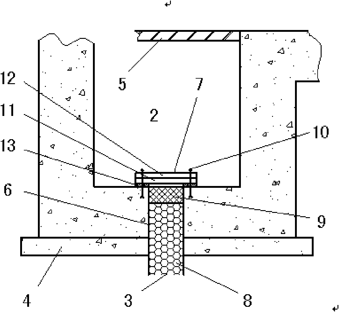 Method and structure for preventing pit-type building foundation floating