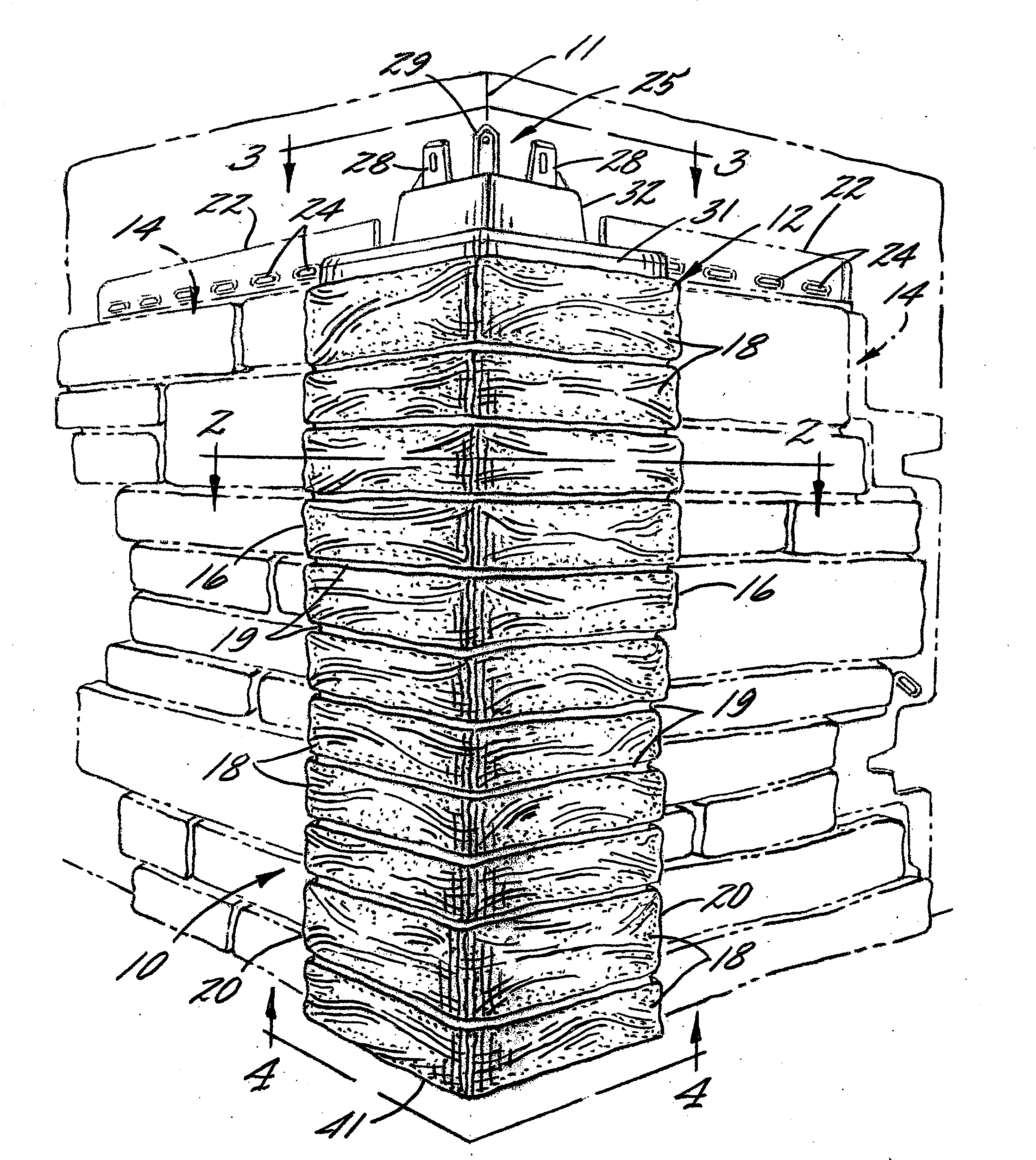 Roof and wall covering with improved corner construction