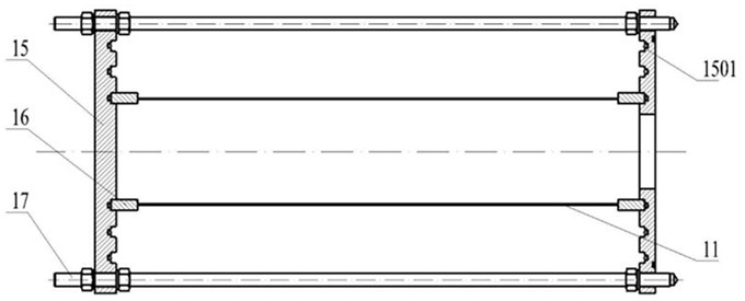 Horizontal external pressure experiment device