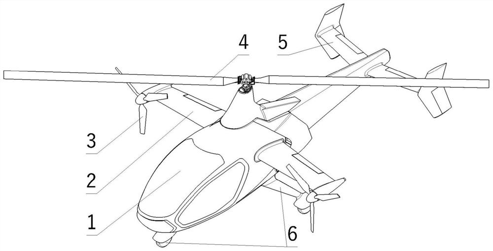 Rotor aircraft capable of vertically taking off and landing