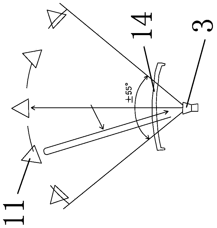 Wave transmission performance testing method and device suitable for ACC millimeter wave label