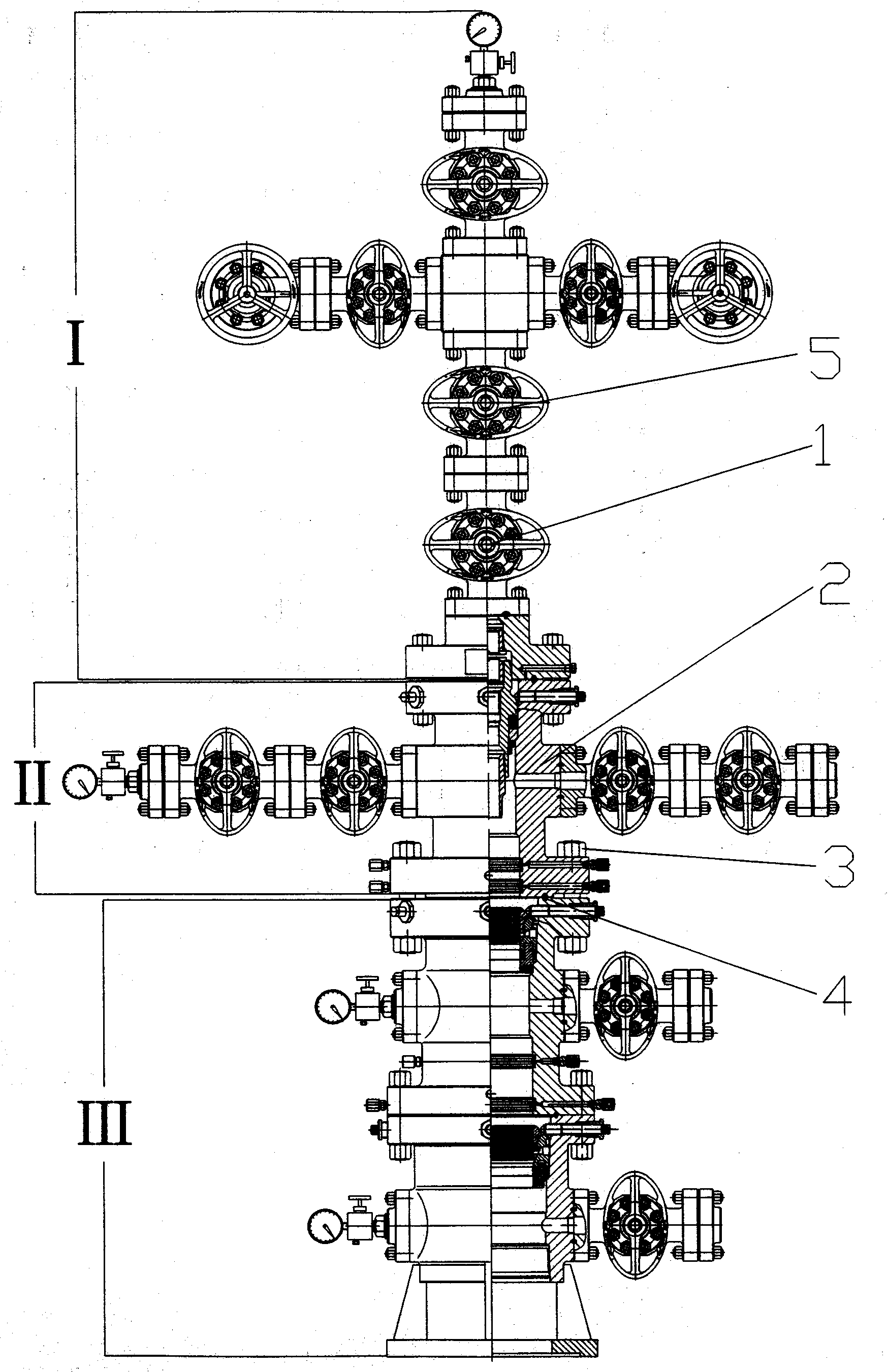 Sulfur-resistant oil and gas extraction wellhead device provided with structure for replacing No.1 main control valve