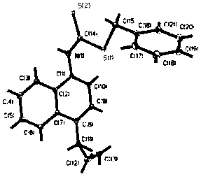 A process for refining the lesinurad intermediate 1-naphthyltriazolethione that can be industrialized