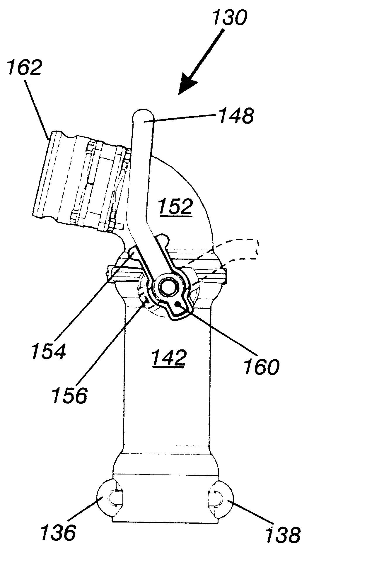 Rotatable swivel elbow