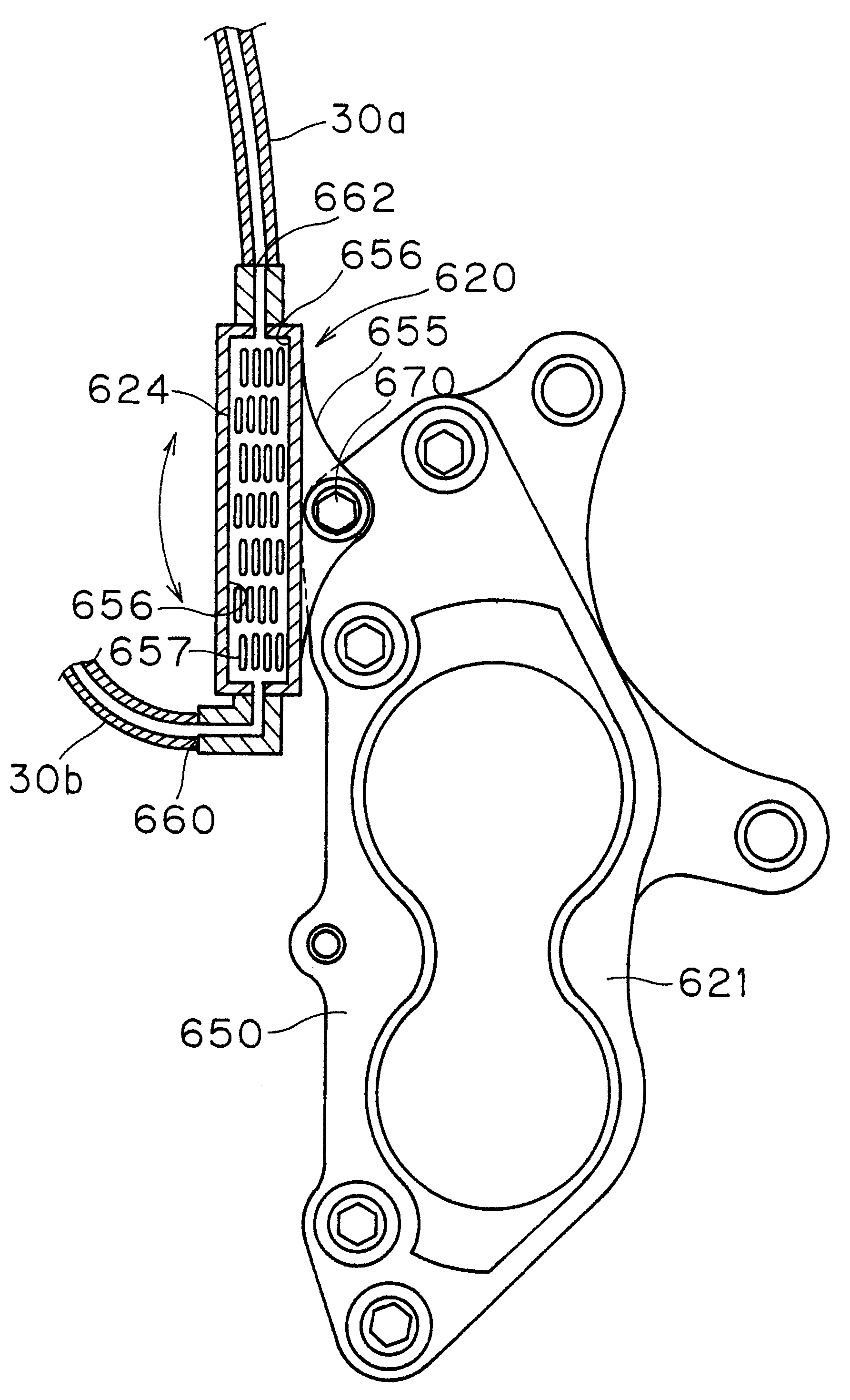 Detachable fluid cooling system for bicycle disc brake