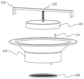 Device for producing chloroquine phosphate and preparation process