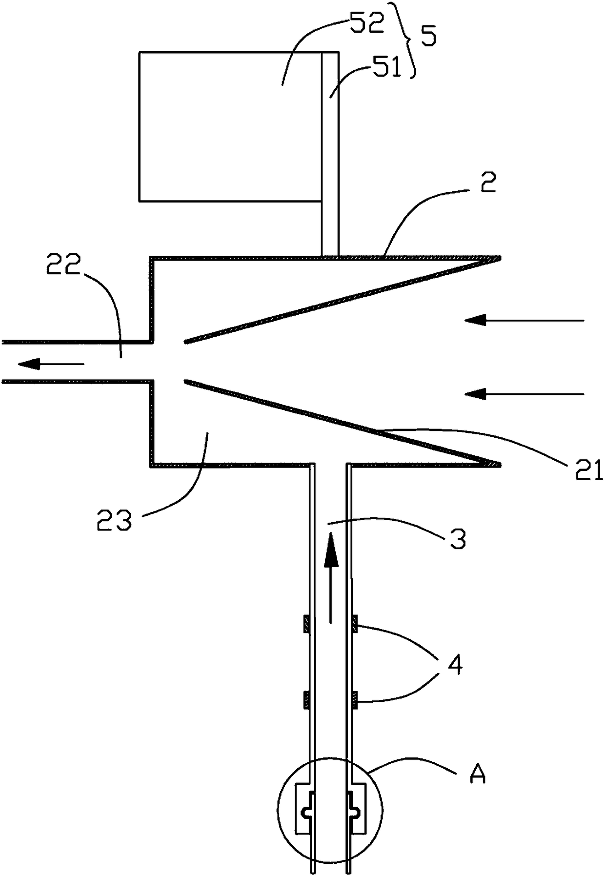 Exhausting system for building