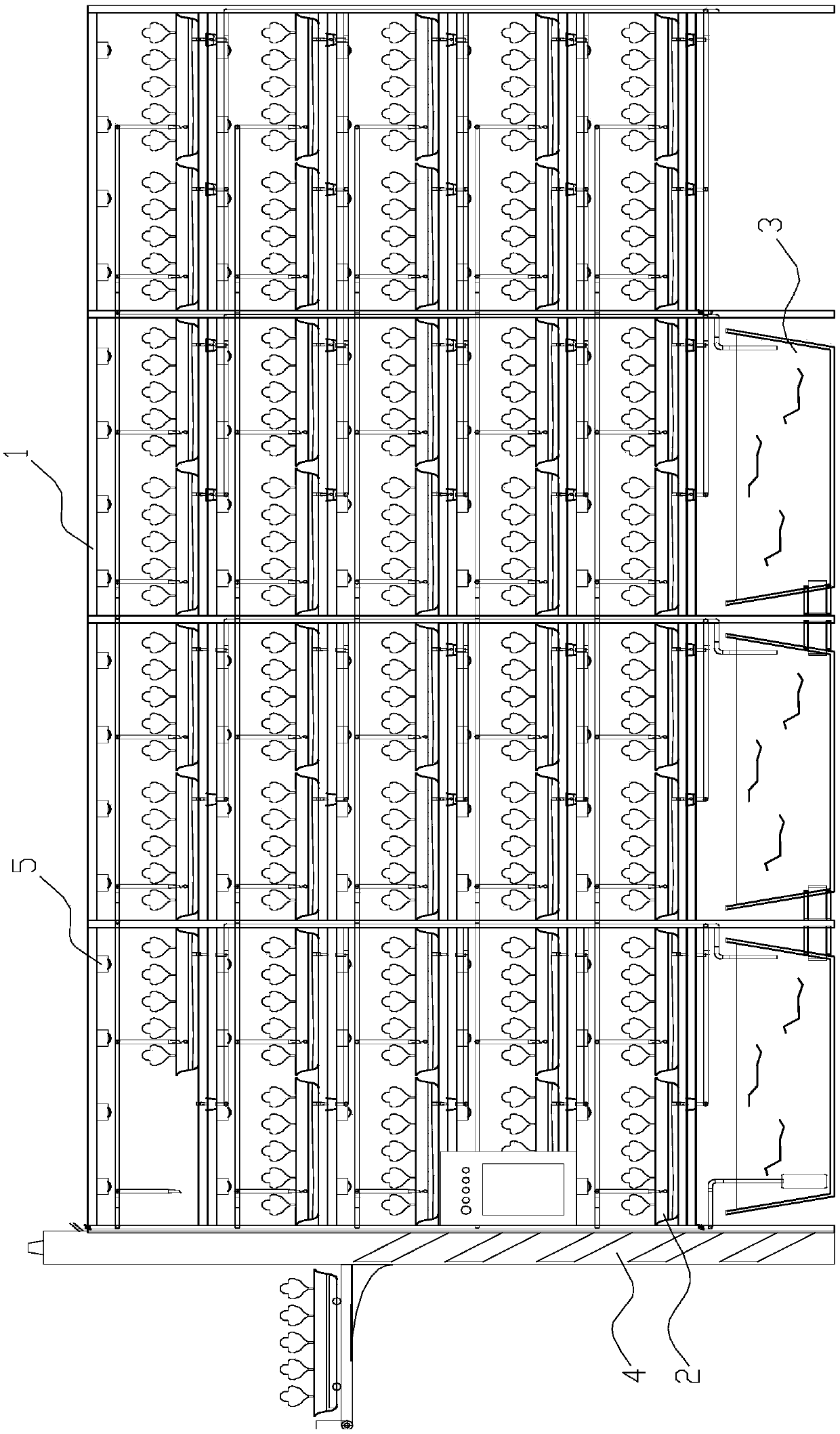 Multi-layer intelligent automatic water culture planting system