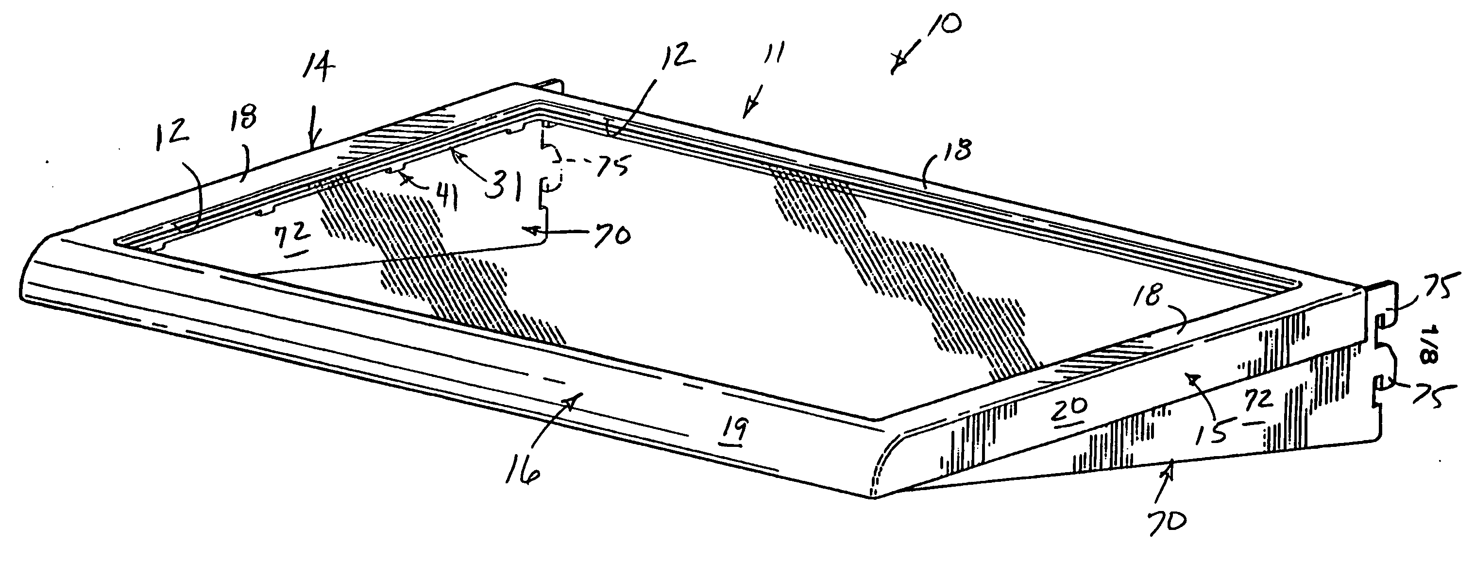 Shelf assembly for a refrigerator compartment