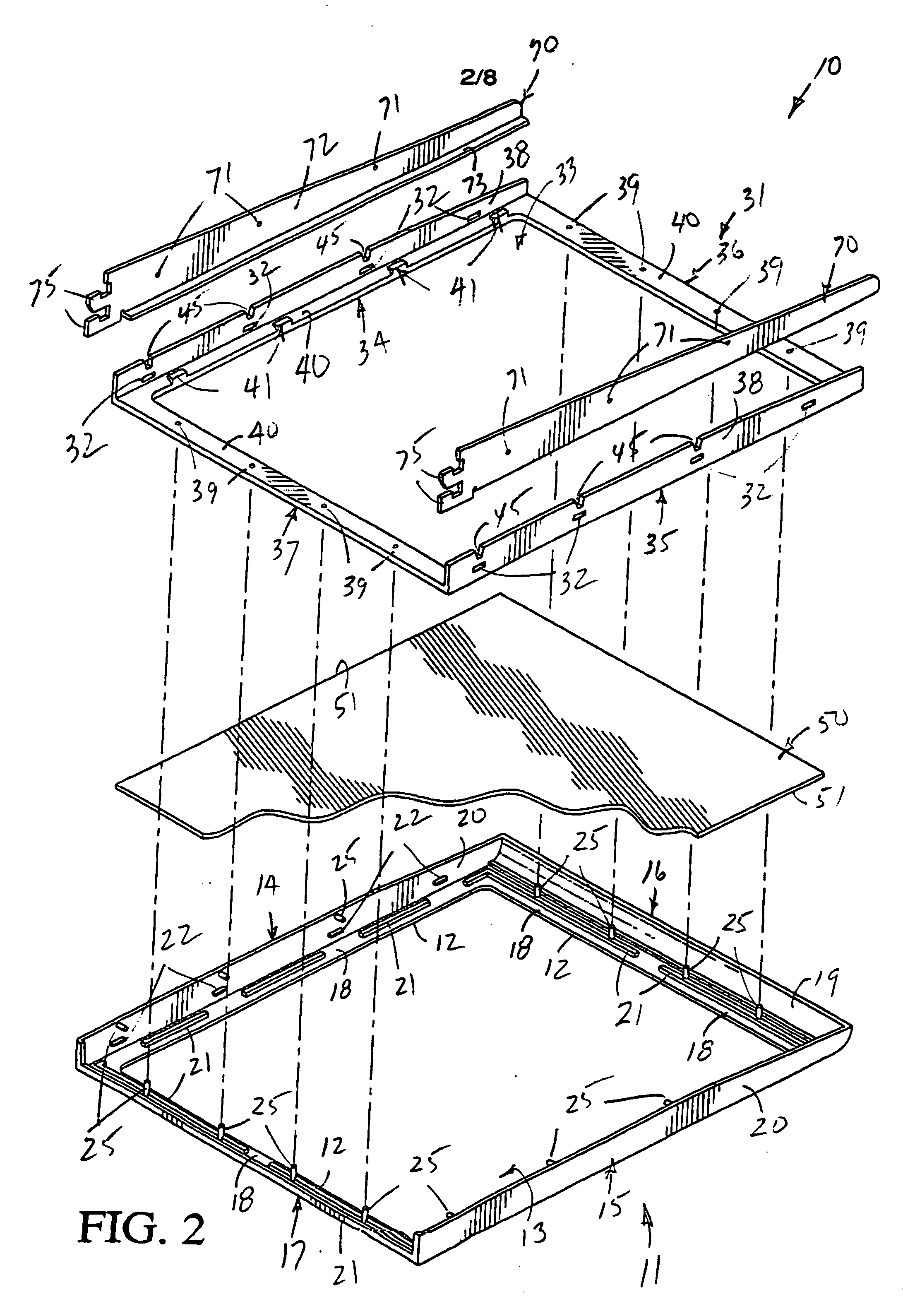 Shelf assembly for a refrigerator compartment