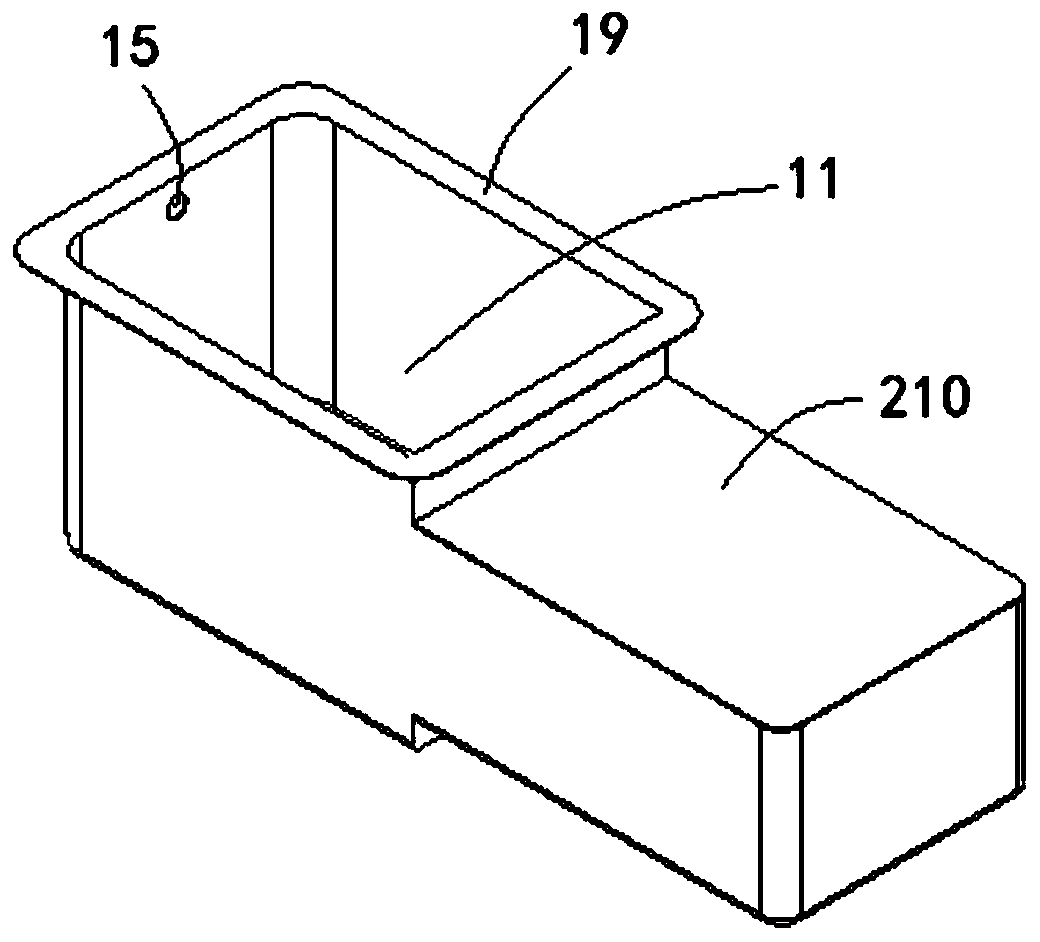 Bowl basket hidden type dishwashing sink structure