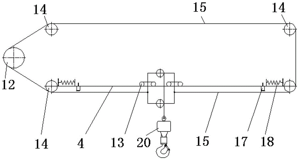 Ocean platform crane with buggy luffing mechanism