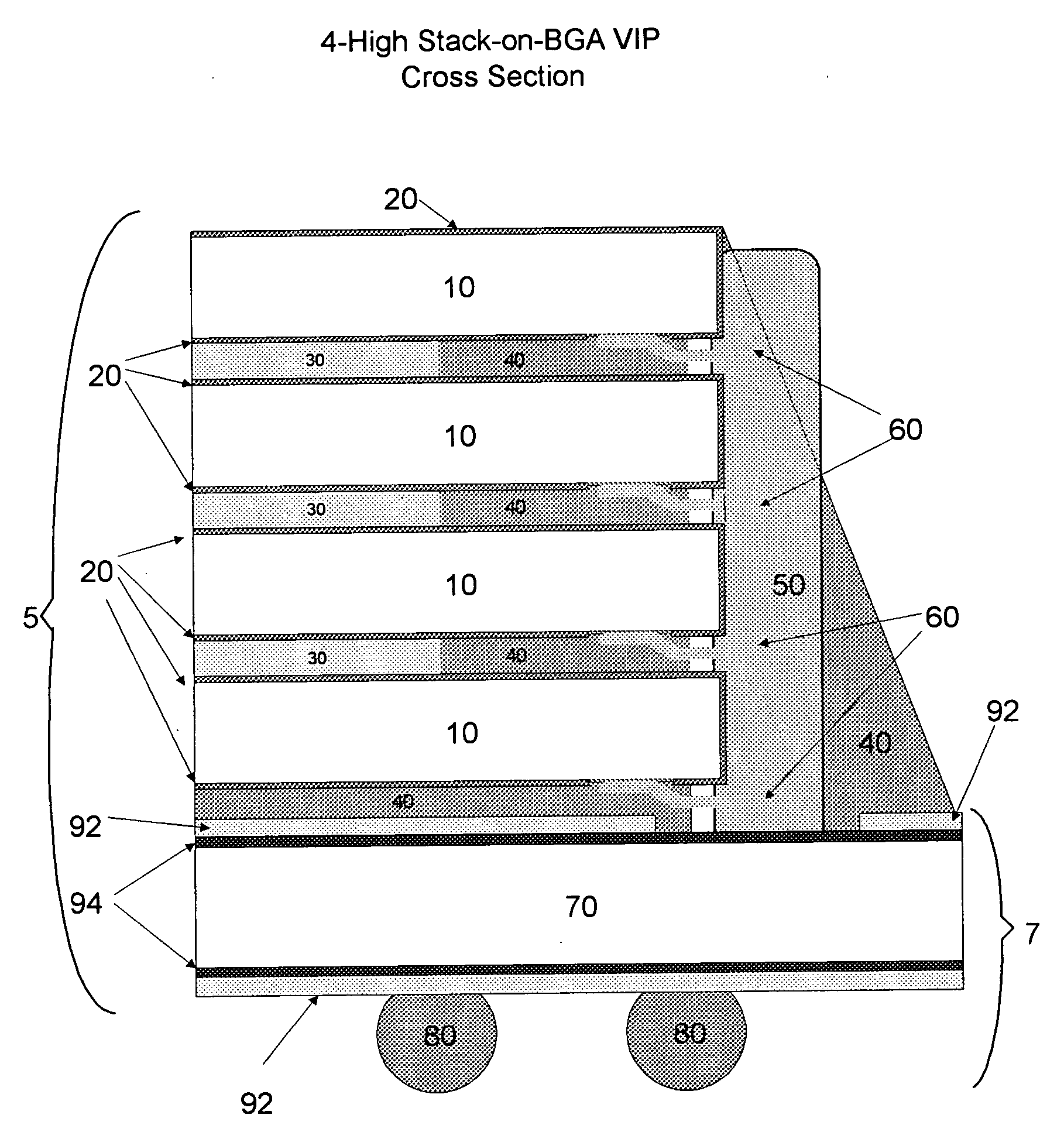 Stacked die BGA or LGA component assembly