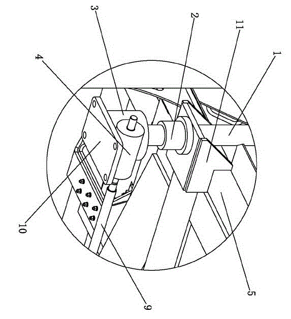 Buried type movable garbage disposal equipment based on worm gear and lead screw transmission