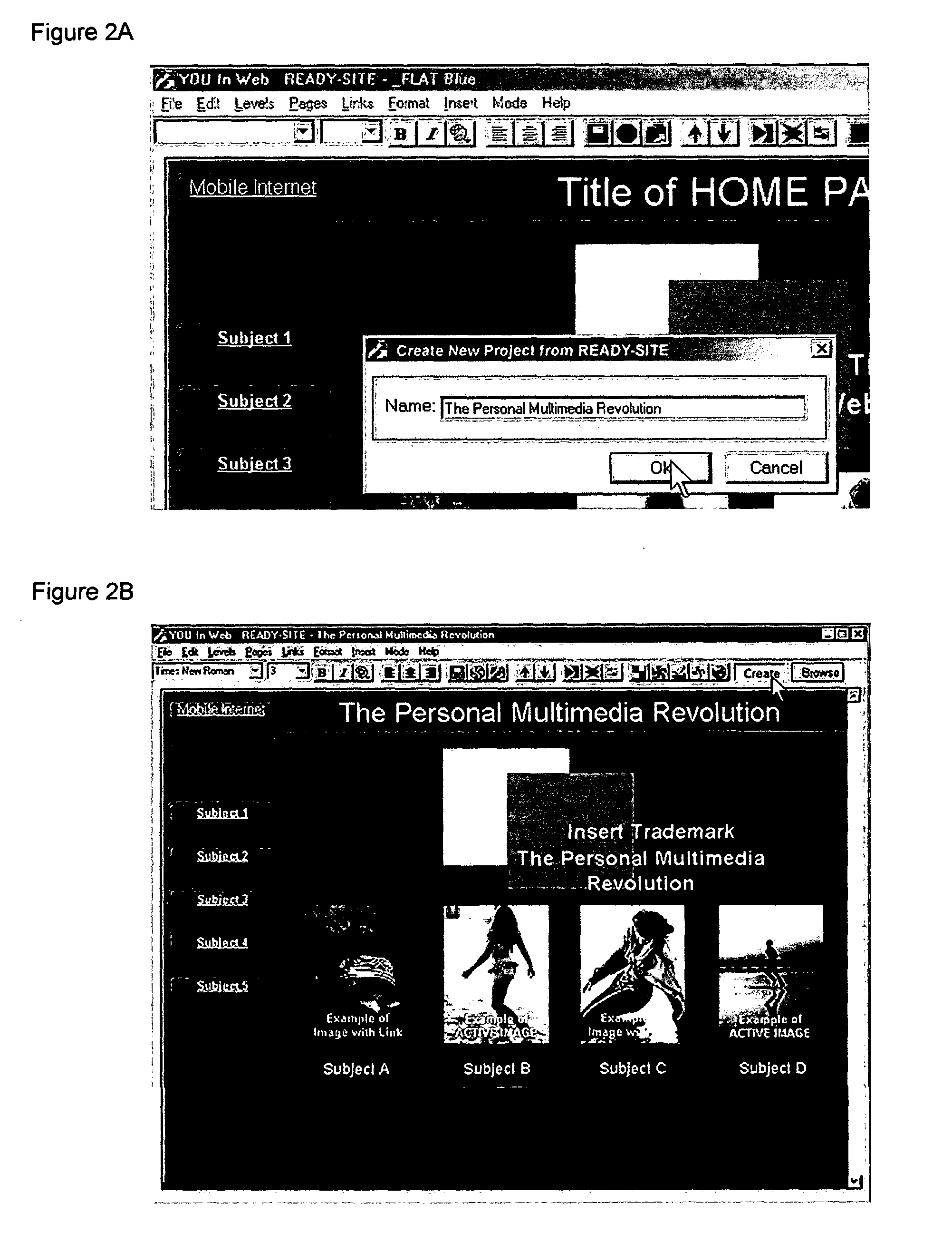 System, method and computer program product for the immediate creation and management of websites and multimedia audiovisuals for CD-ROM ready-to-use and already perfectly operating