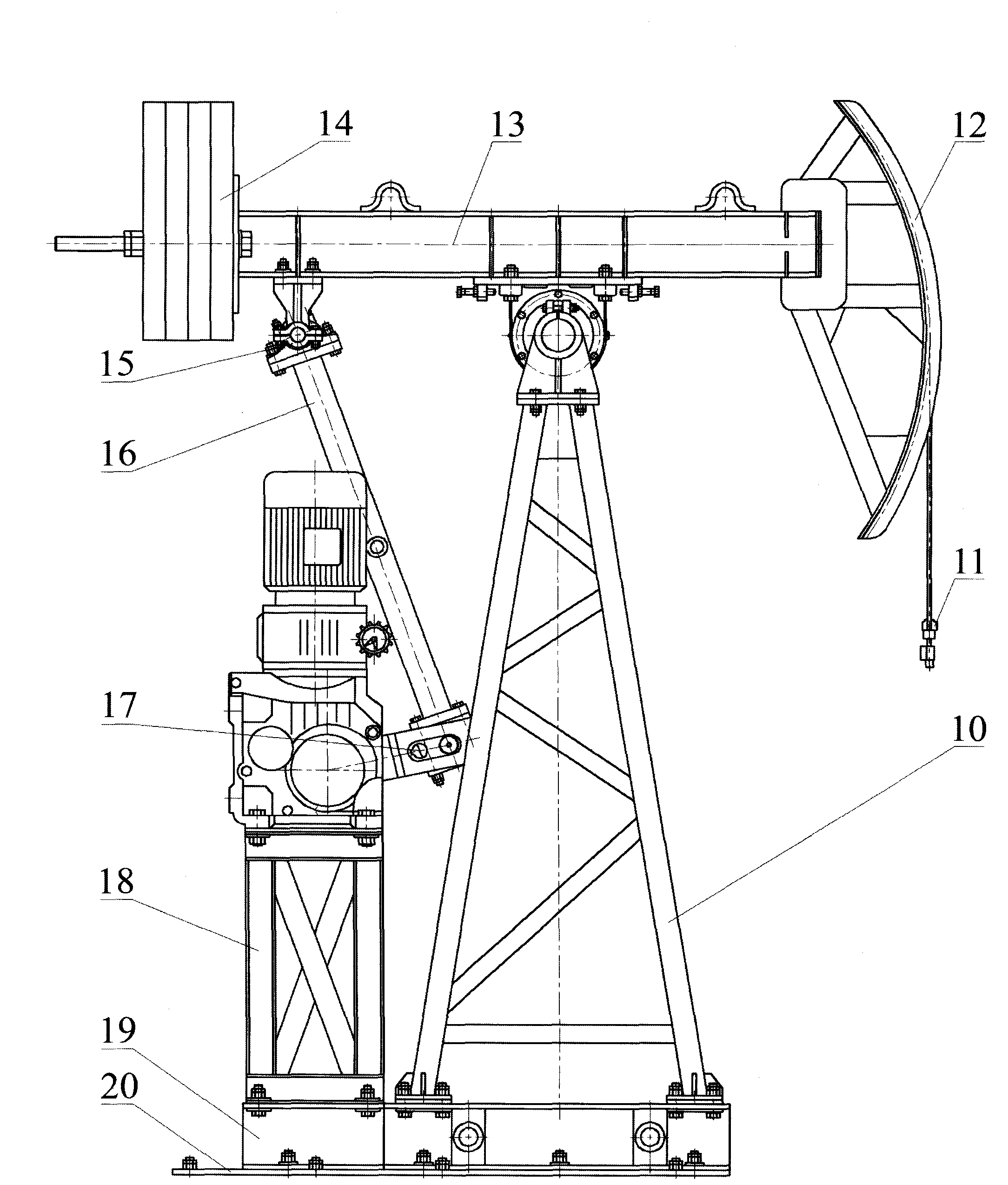 Water drainage and gas production simulated experimental device