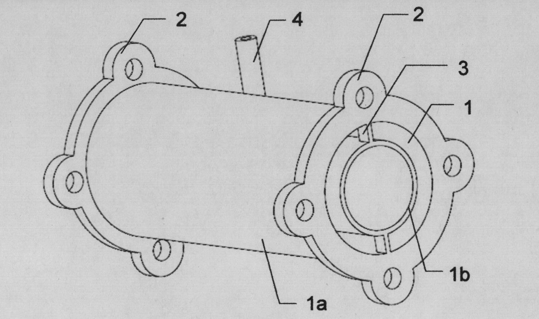 Flow guide sleeve type spiral mixed gas inlet device