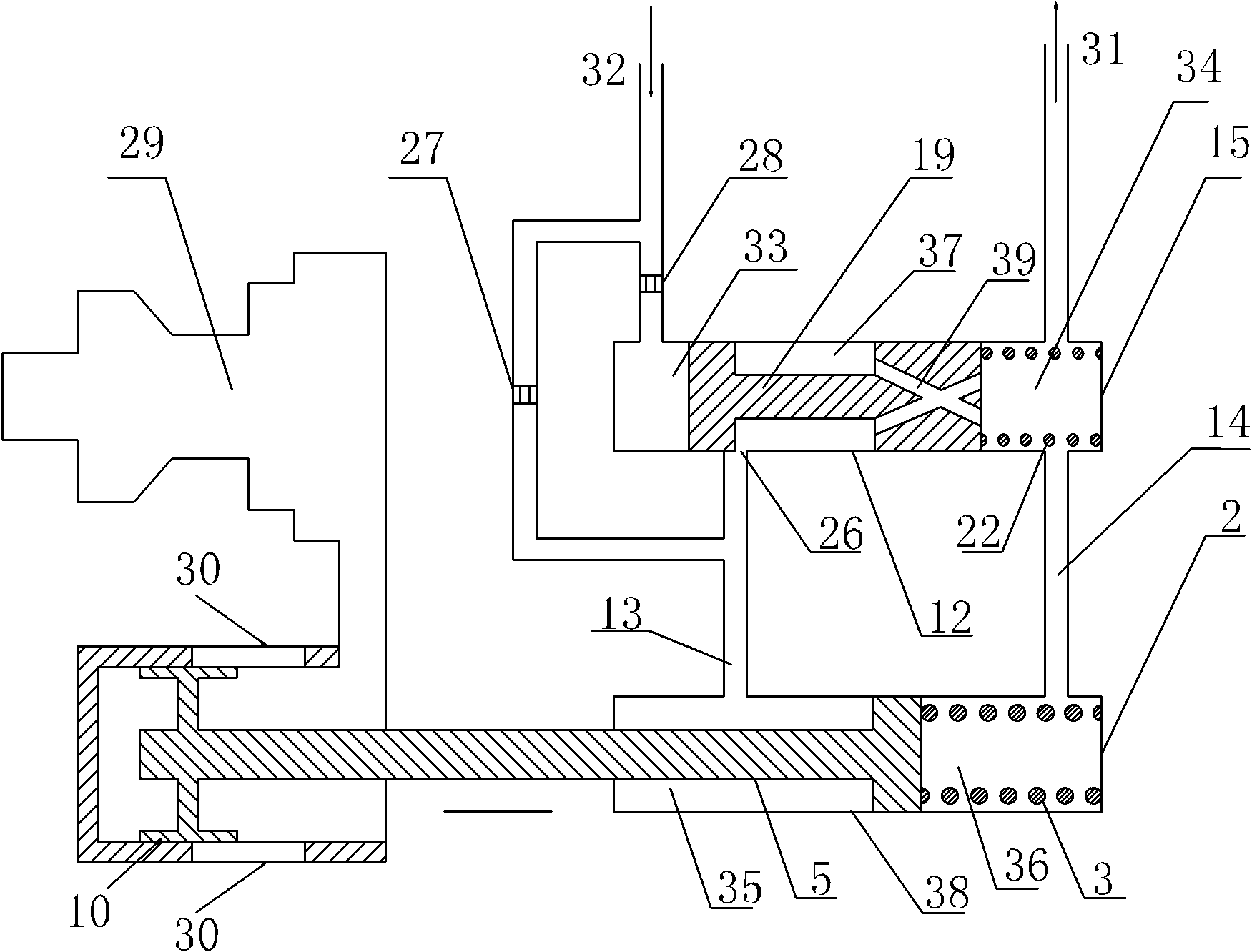 Device for automatically adjusting power of turbine pump