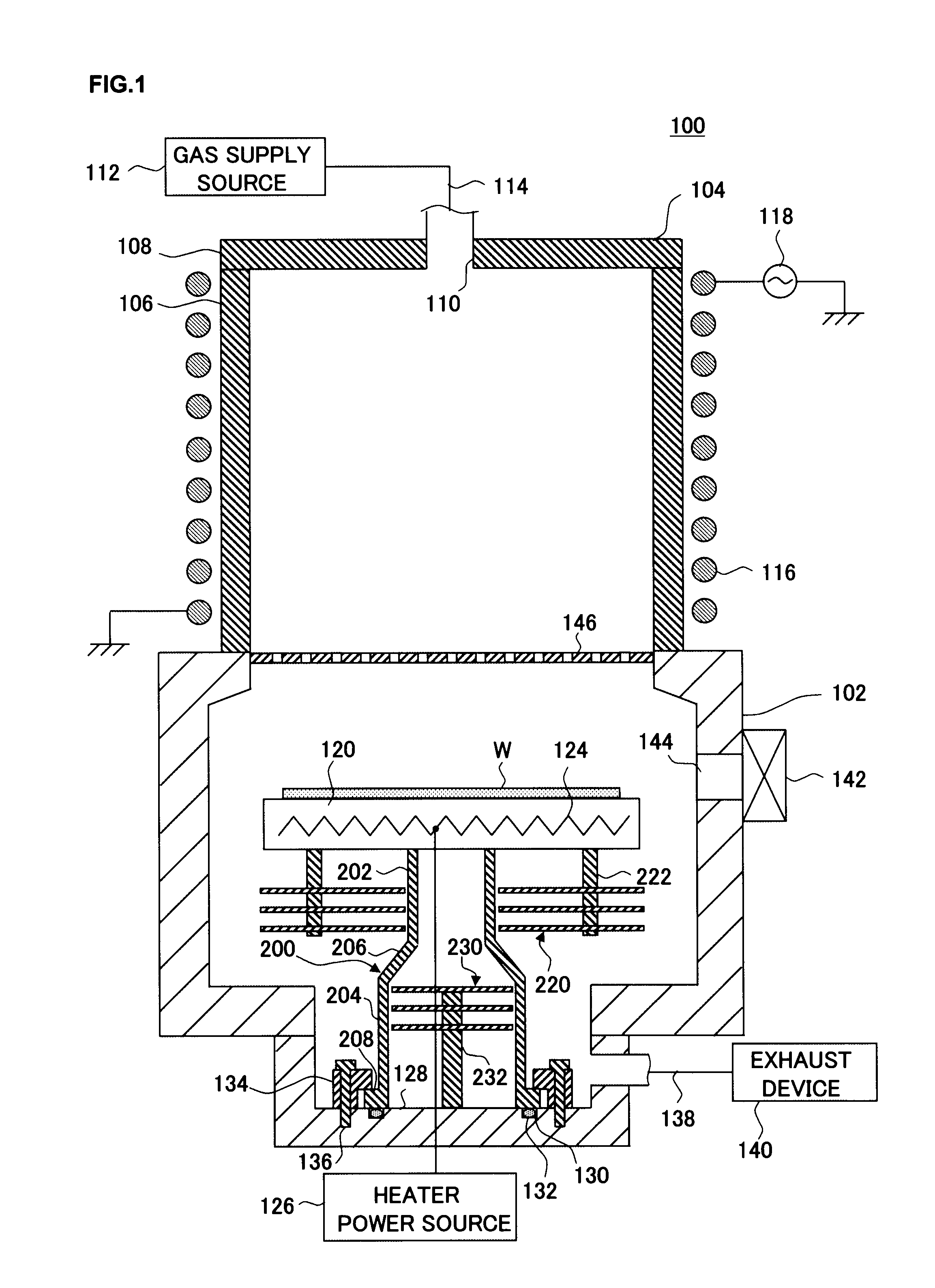 Substrate processing apparatus and substrate stage used therein