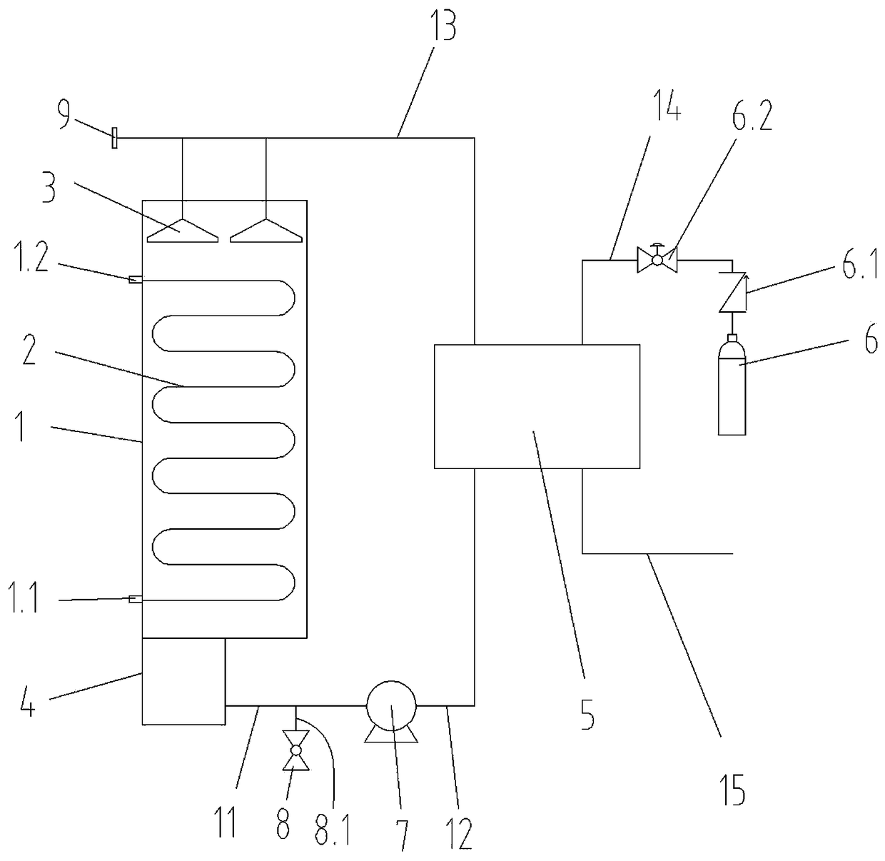 Cooling device of compressor