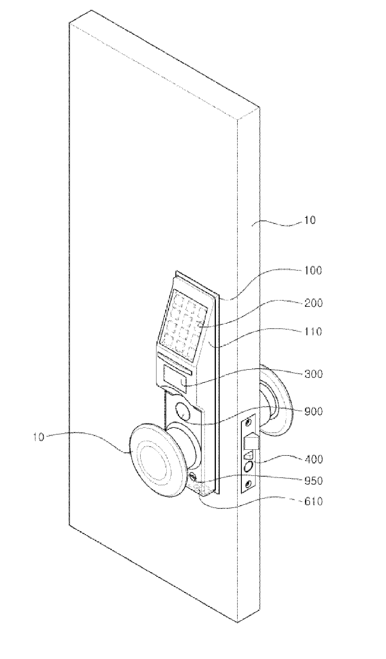 Digital entrance opening and closing device